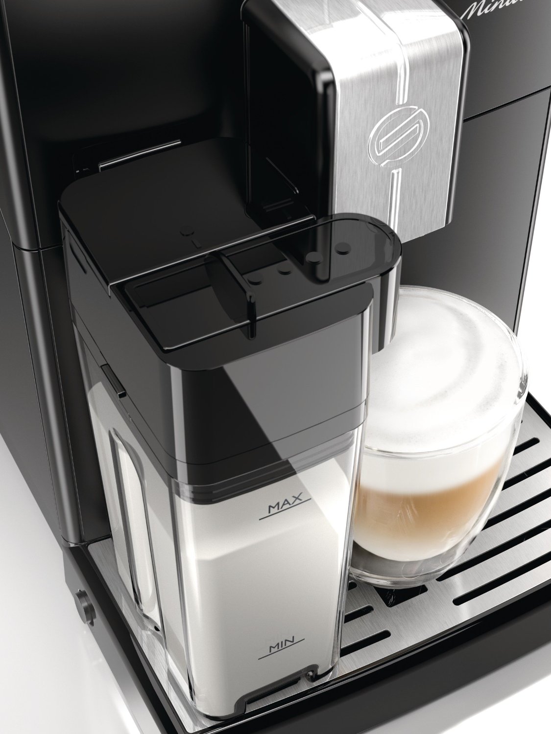 Kaffeevollautomat Test Saeco HD8763 Minuto Milchbehälter